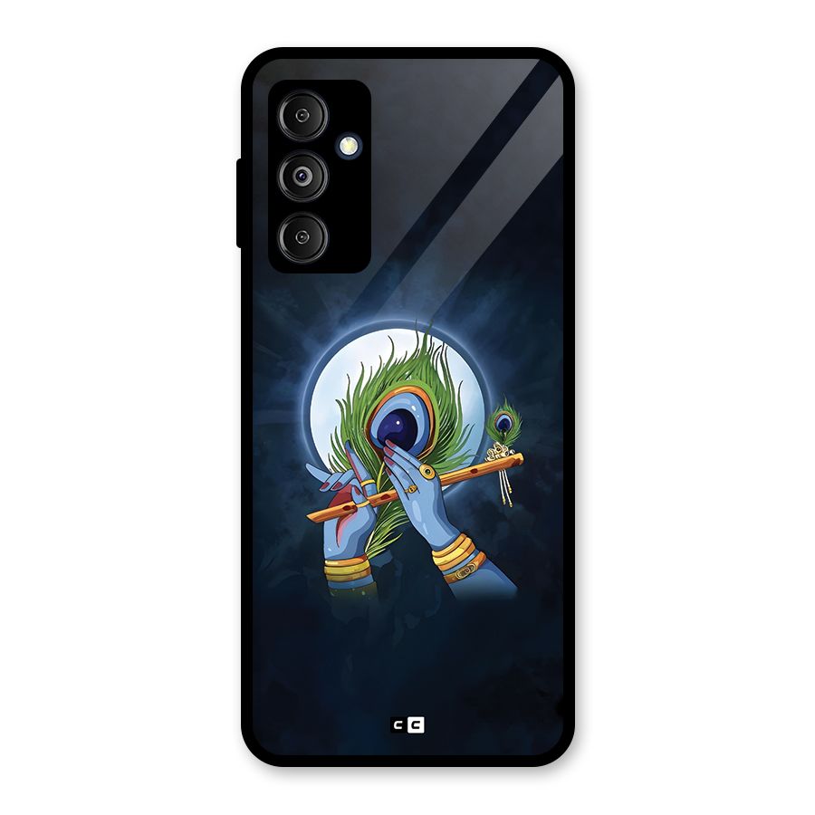 Lord Krishna Flute Glass Back Case for Galaxy M14 5G
