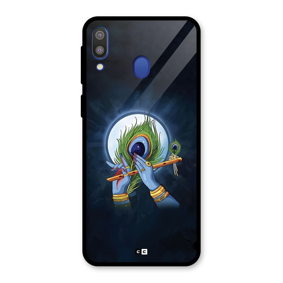 Lord Krishna Flute Glass Back Case for Galaxy M20