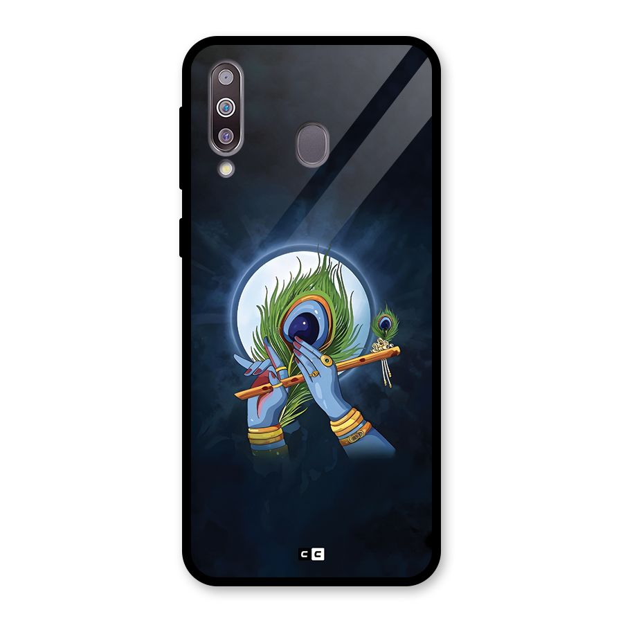Lord Krishna Flute Glass Back Case for Galaxy M30