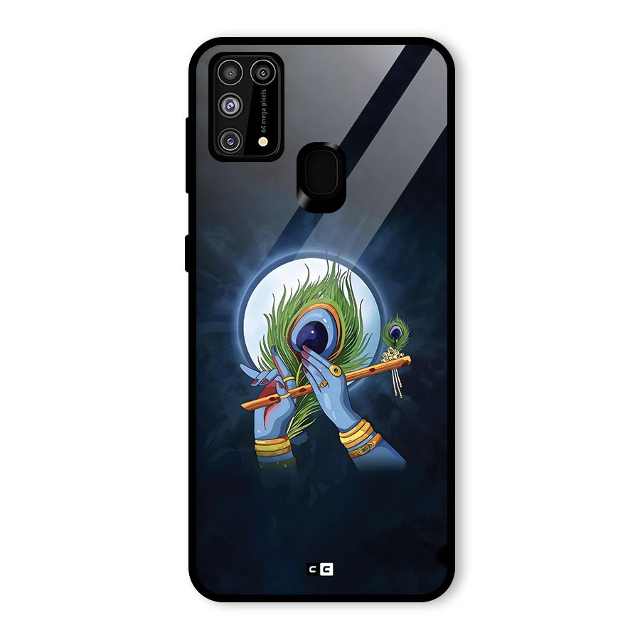 Lord Krishna Flute Glass Back Case for Galaxy M31