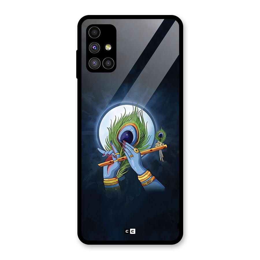 Lord Krishna Flute Glass Back Case for Galaxy M51