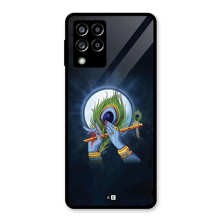 Lord Krishna Flute Glass Back Case for Galaxy M53 5G