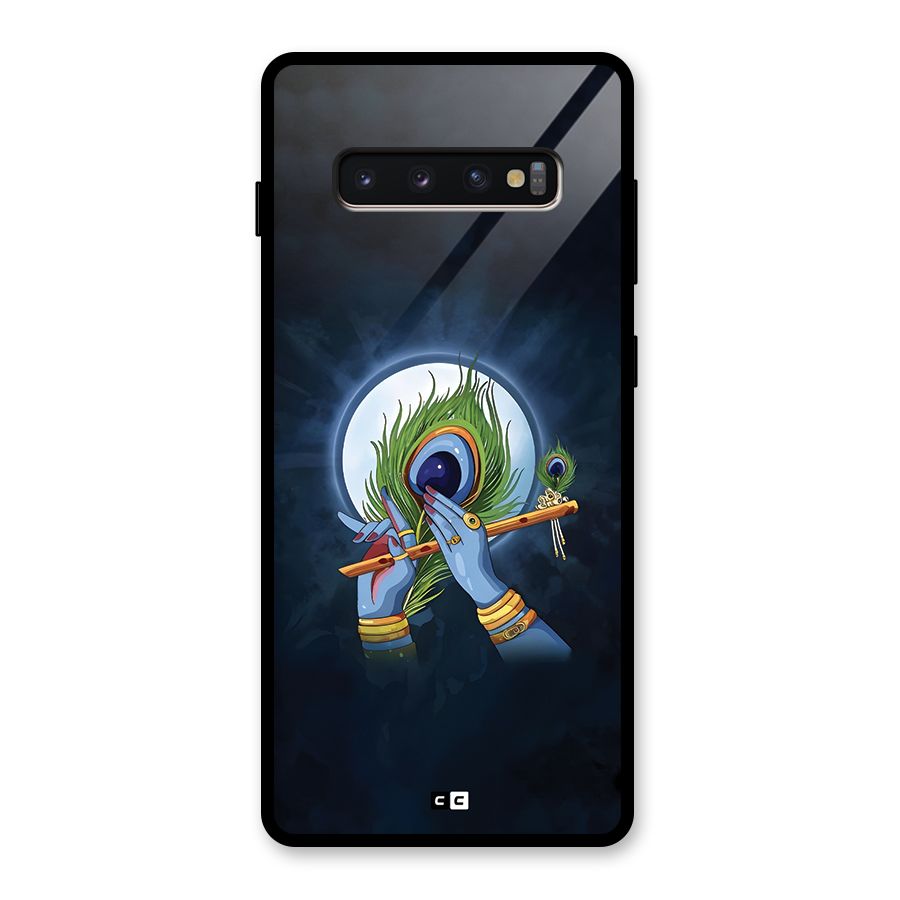 Lord Krishna Flute Glass Back Case for Galaxy S10 Plus