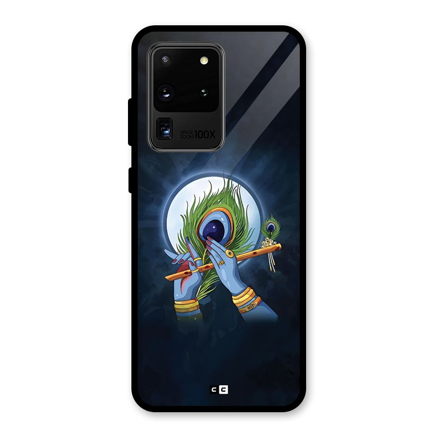 Lord Krishna Flute Glass Back Case for Galaxy S20 Ultra