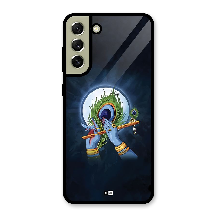 Lord Krishna Flute Glass Back Case for Galaxy S21 FE 5G