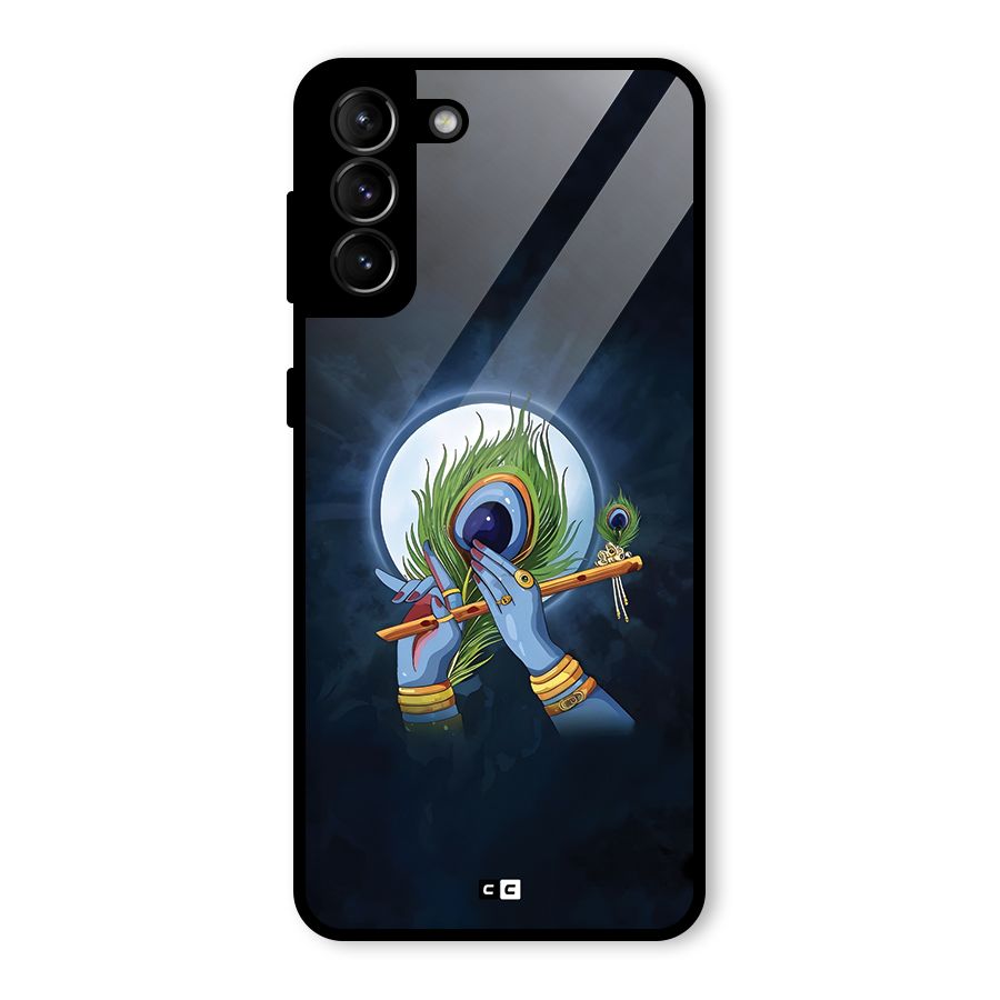 Lord Krishna Flute Glass Back Case for Galaxy S21 Plus