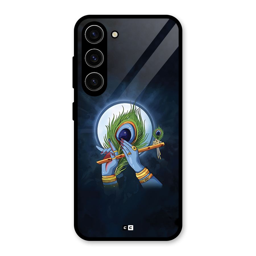 Lord Krishna Flute Glass Back Case for Galaxy S23