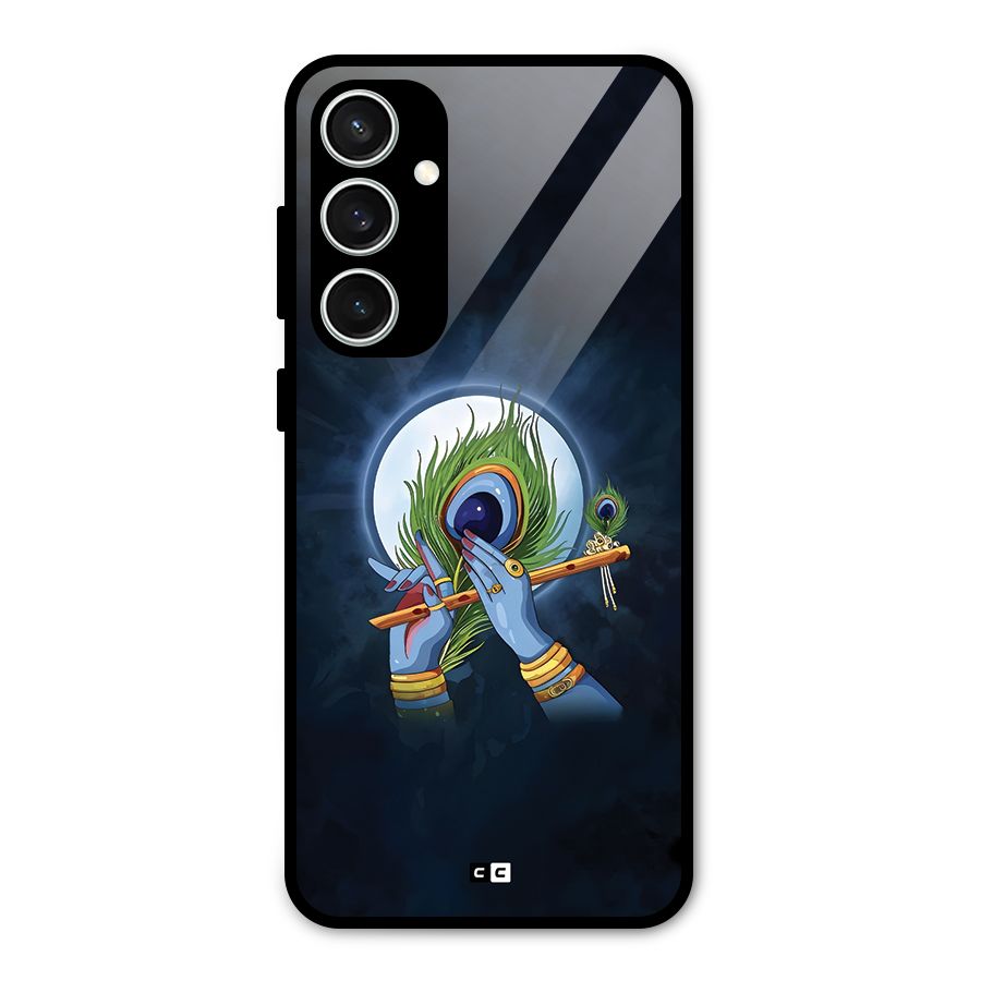 Lord Krishna Flute Glass Back Case for Galaxy S23 FE