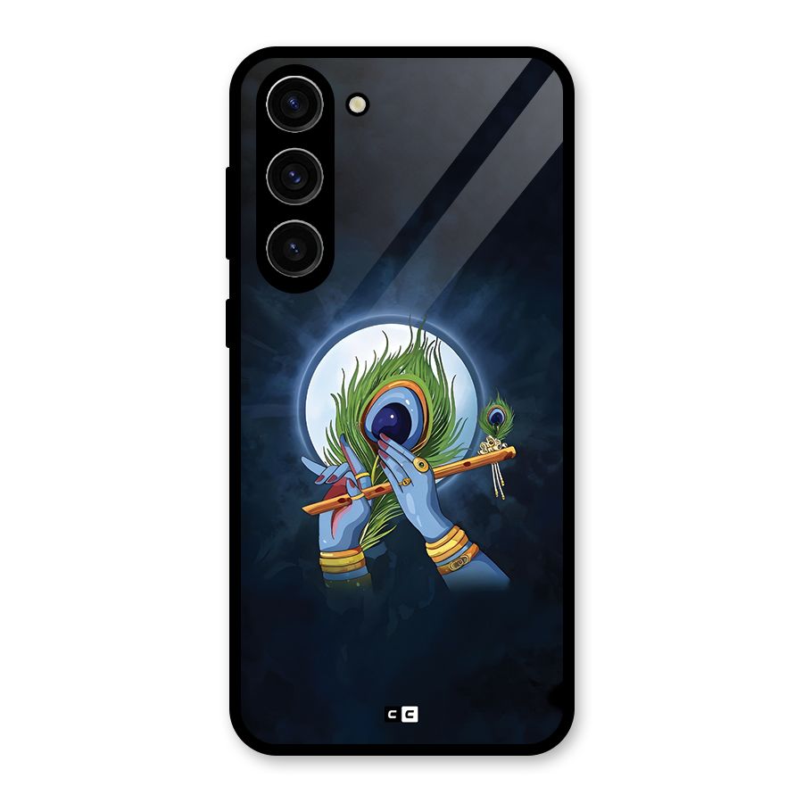 Lord Krishna Flute Glass Back Case for Galaxy S23 Plus