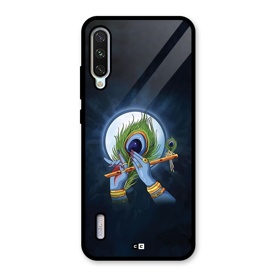Lord Krishna Flute Glass Back Case for Mi A3