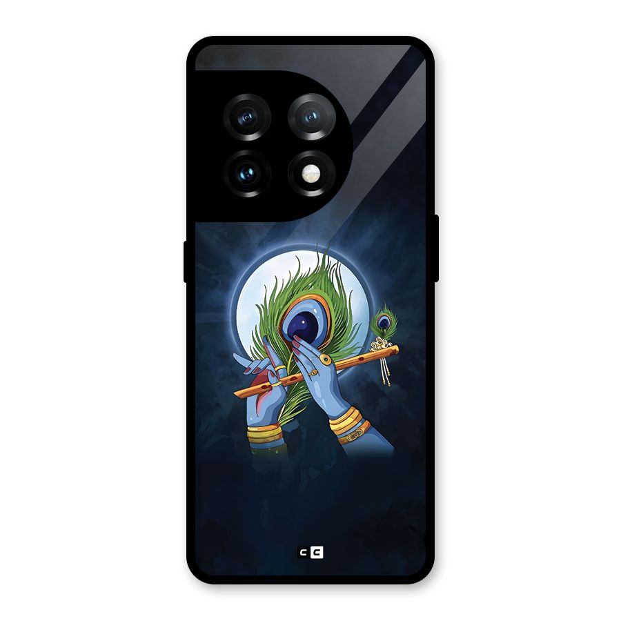 Lord Krishna Flute Glass Back Case for OnePlus 11