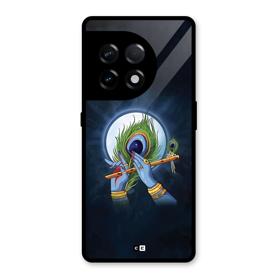 Lord Krishna Flute Glass Back Case for OnePlus 11R