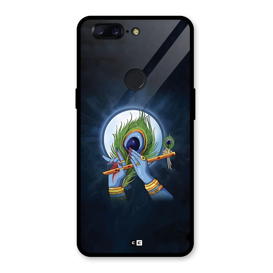 Lord Krishna Flute Glass Back Case for OnePlus 5T