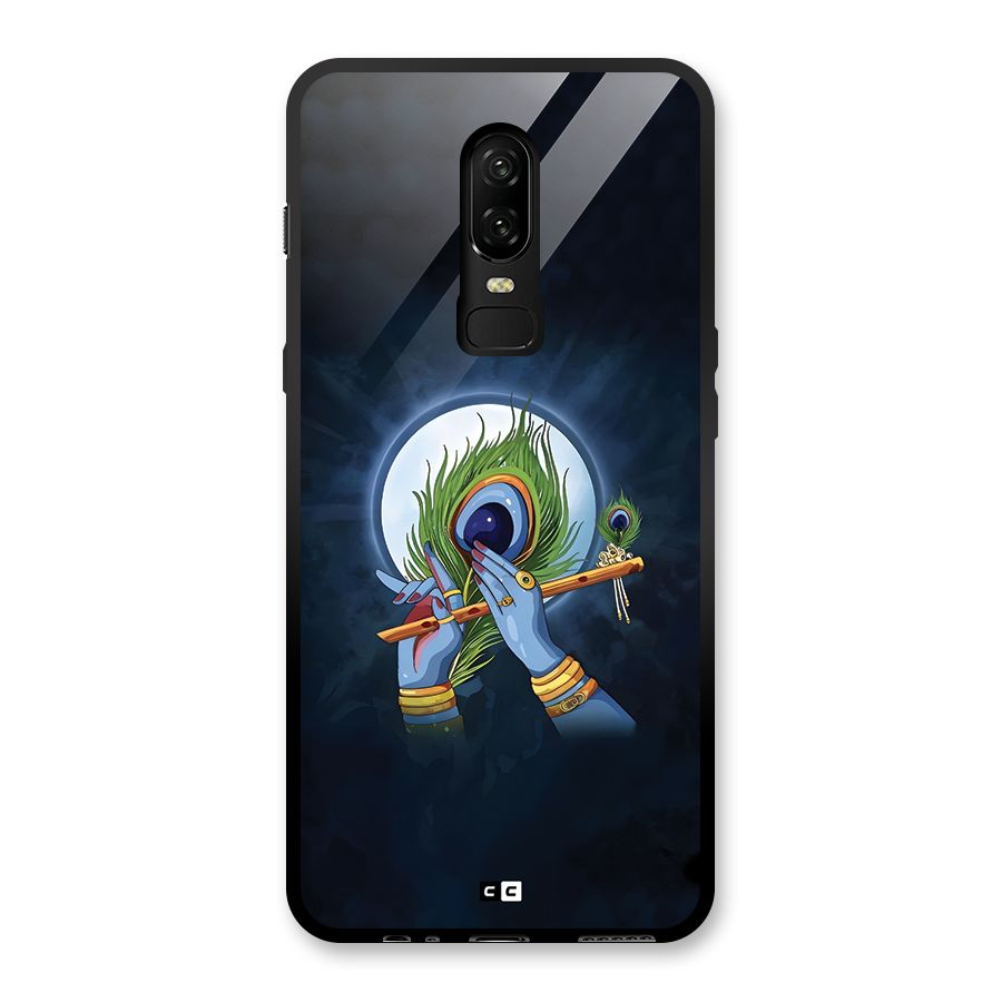 Lord Krishna Flute Glass Back Case for OnePlus 6