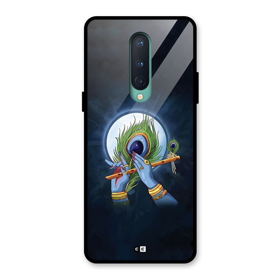 Lord Krishna Flute Glass Back Case for OnePlus 8