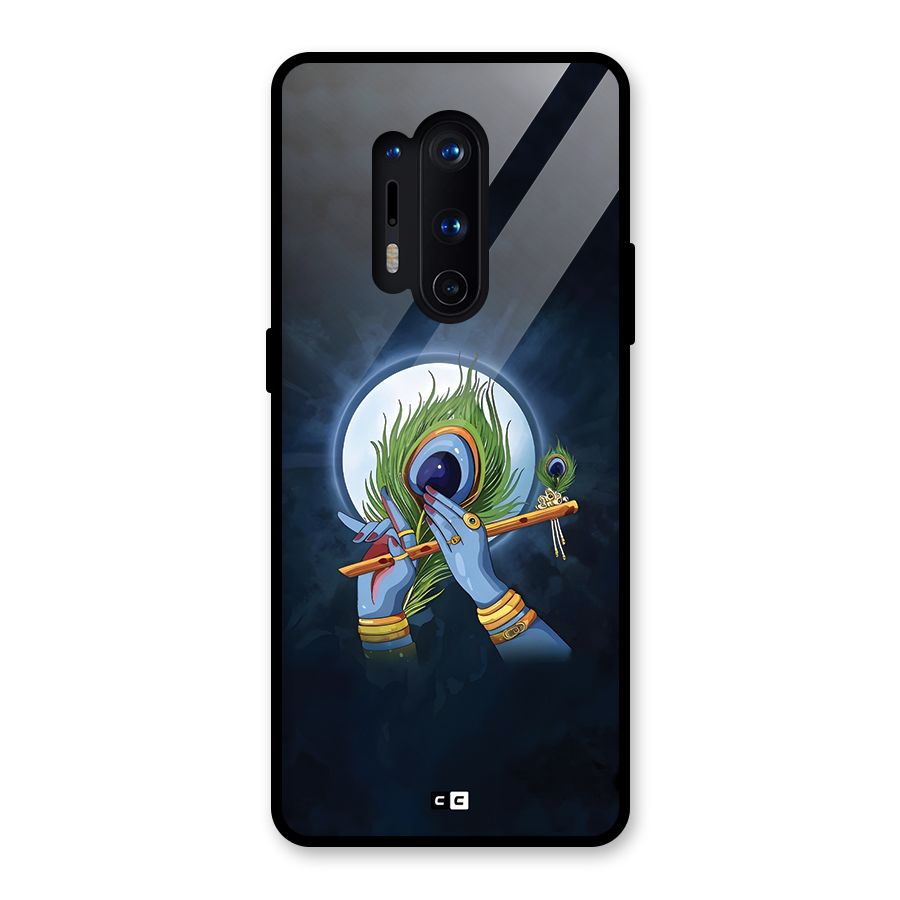 Lord Krishna Flute Glass Back Case for OnePlus 8 Pro