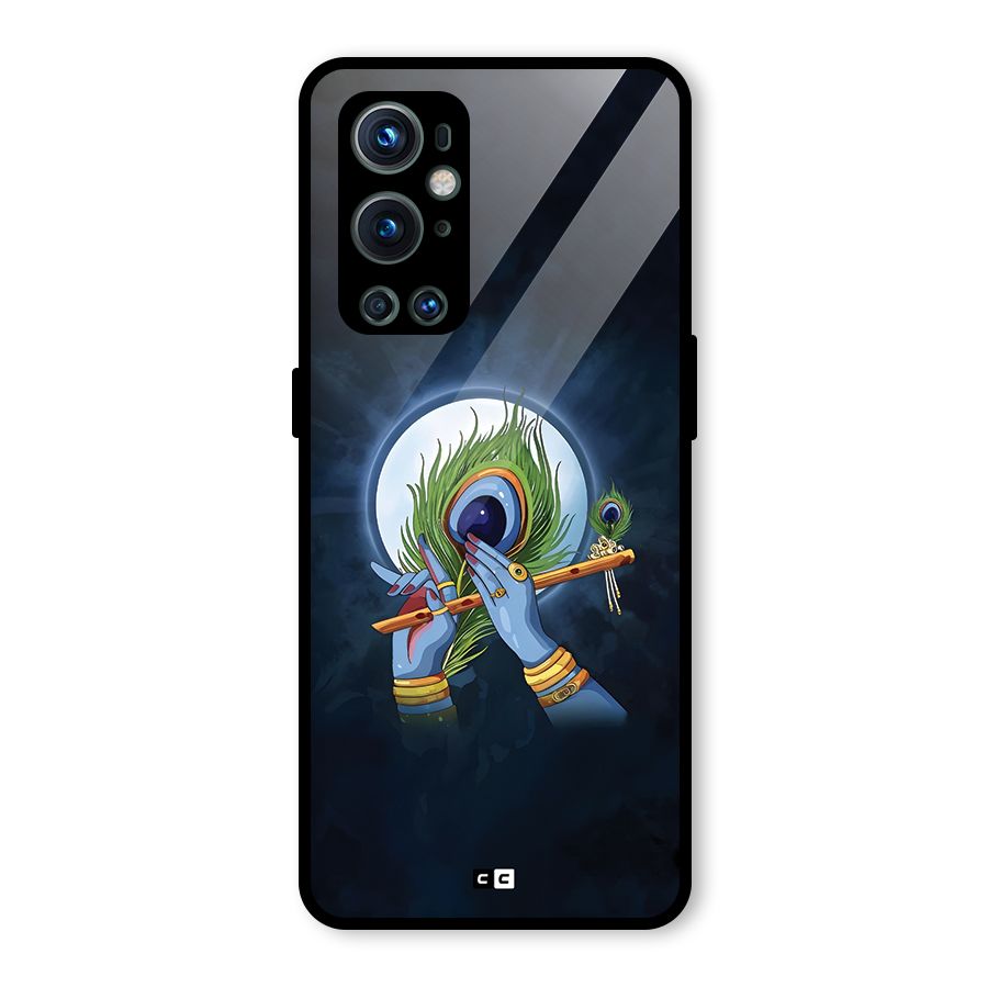 Lord Krishna Flute Glass Back Case for OnePlus 9 Pro