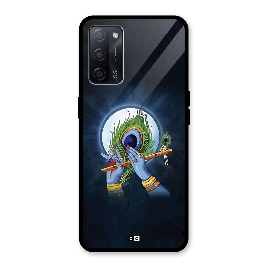 Lord Krishna Flute Glass Back Case for Oppo A53s 5G
