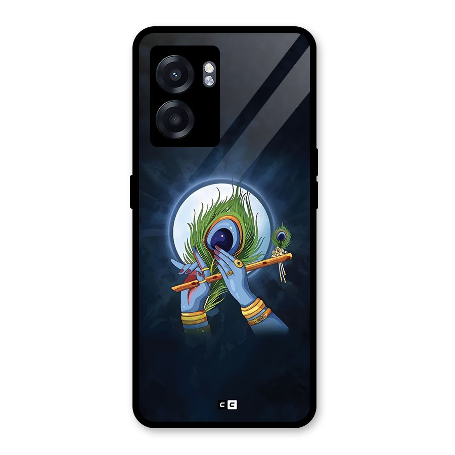 Lord Krishna Flute Glass Back Case for Oppo K10 (5G)