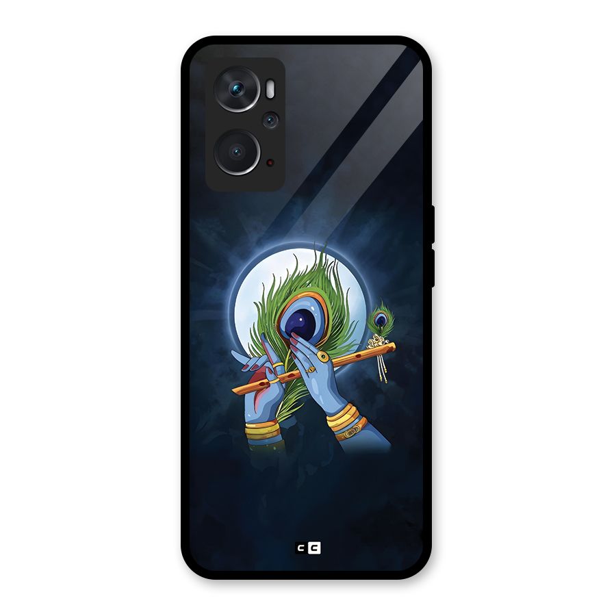 Lord Krishna Flute Glass Back Case for Oppo K10 4G