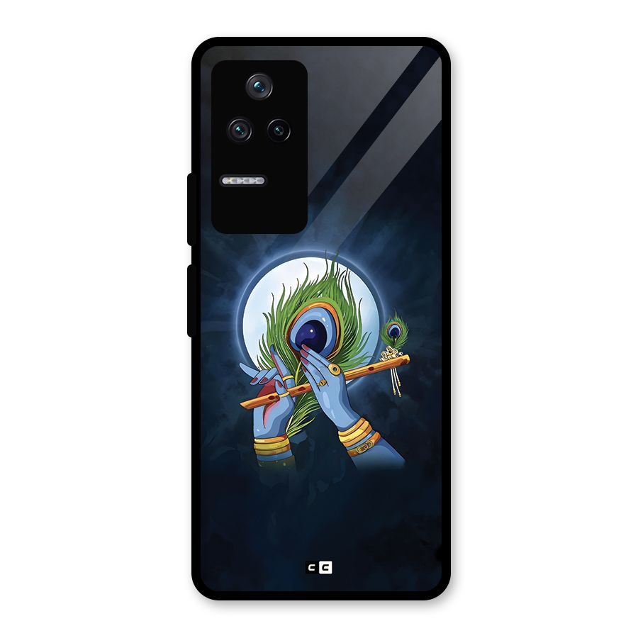 Lord Krishna Flute Glass Back Case for Poco F4 5G