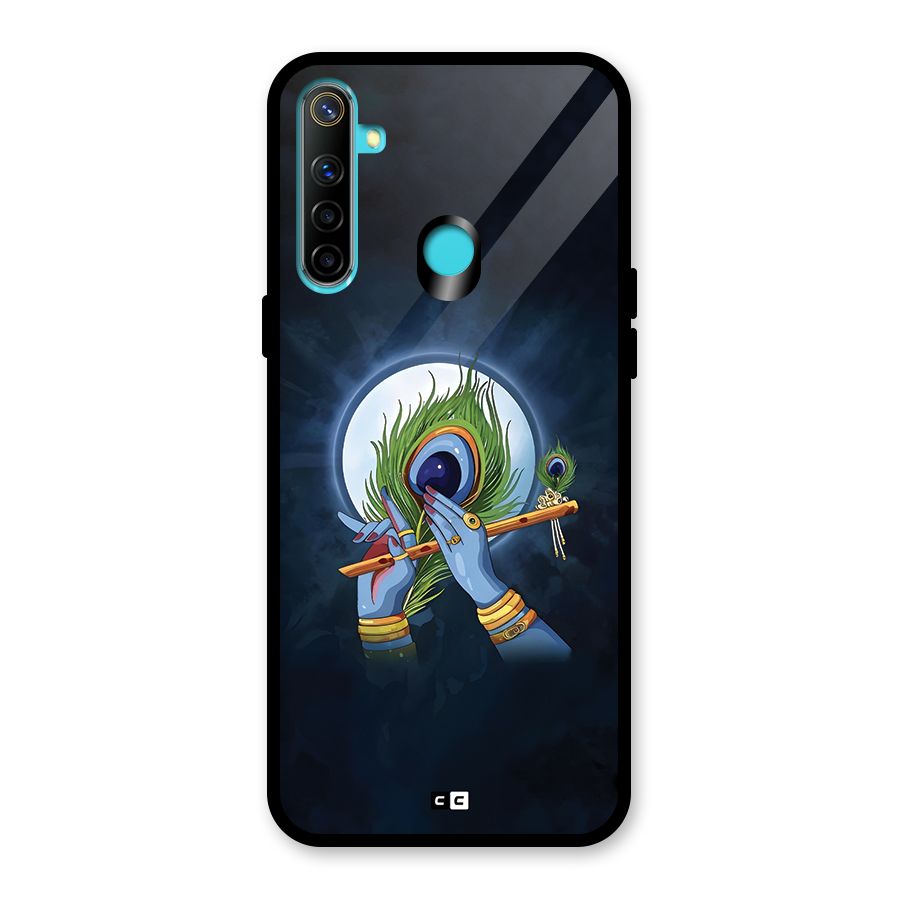Lord Krishna Flute Glass Back Case for Realme 5i