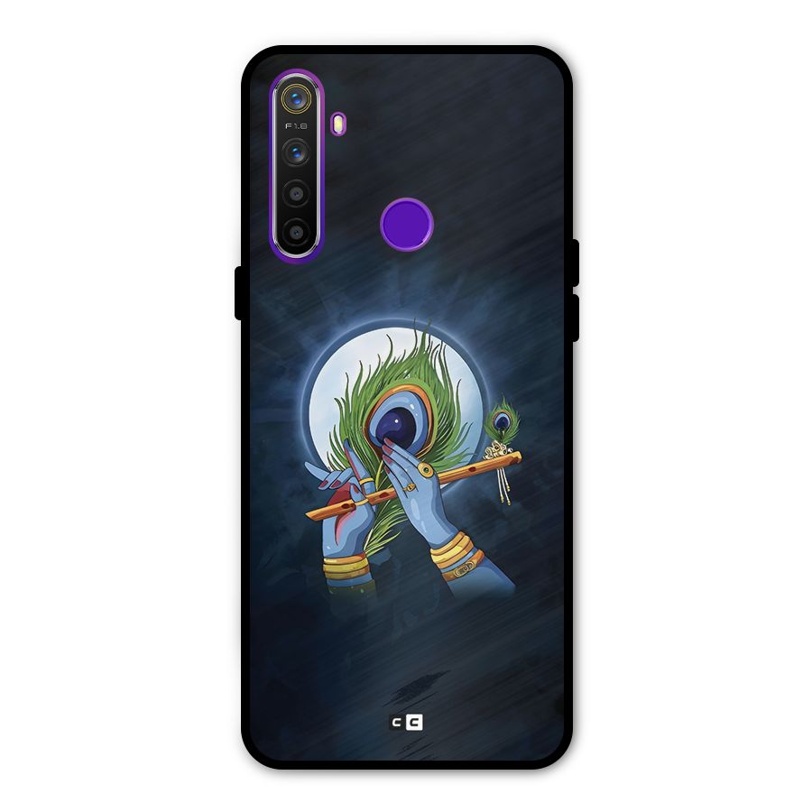 Lord Krishna Flute Glass Back Case for Realme 5s