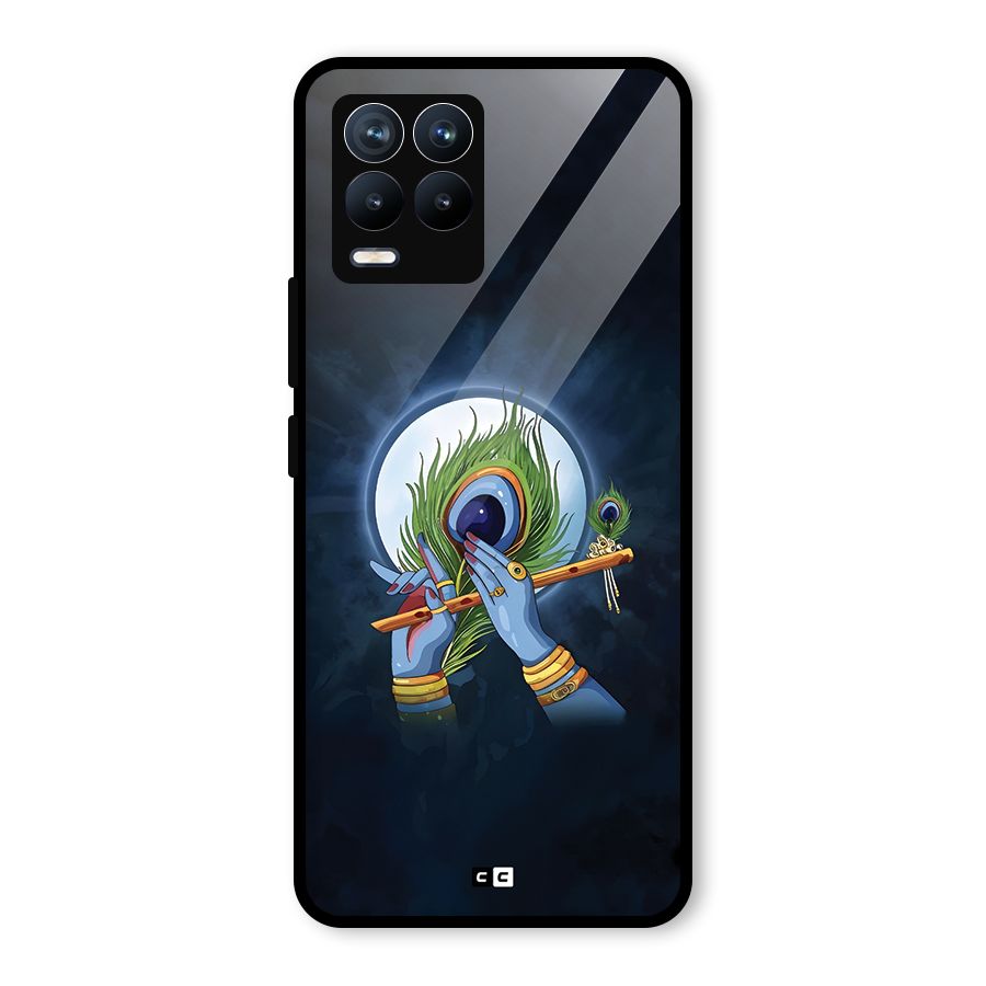 Lord Krishna Flute Glass Back Case for Realme 8