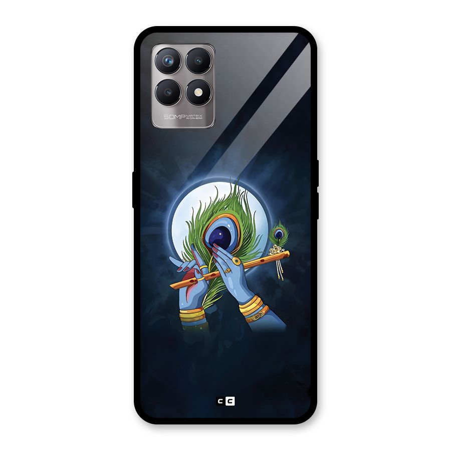 Lord Krishna Flute Glass Back Case for Realme 8i