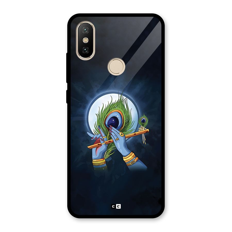 Lord Krishna Flute Glass Back Case for Redmi A2