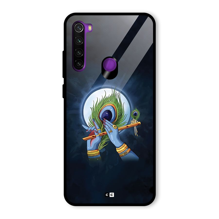 Lord Krishna Flute Glass Back Case for Redmi Note 8
