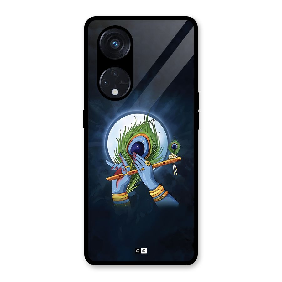 Lord Krishna Flute Glass Back Case for Reno8 T 5G