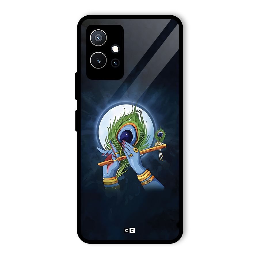 Lord Krishna Flute Glass Back Case for Vivo T1 5G