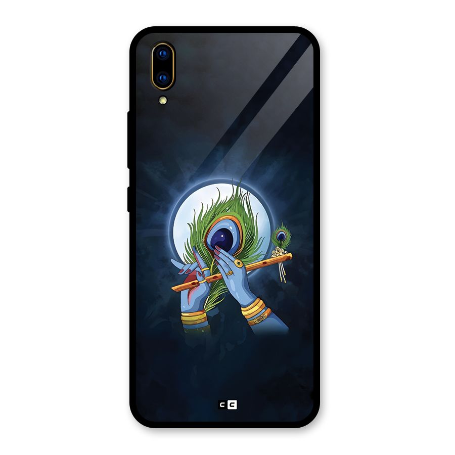 Lord Krishna Flute Glass Back Case for Vivo V11 Pro