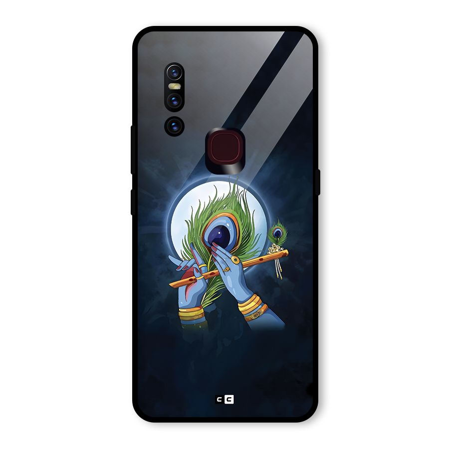 Lord Krishna Flute Glass Back Case for Vivo V15