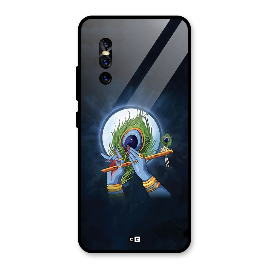 Lord Krishna Flute Glass Back Case for Vivo V15 Pro