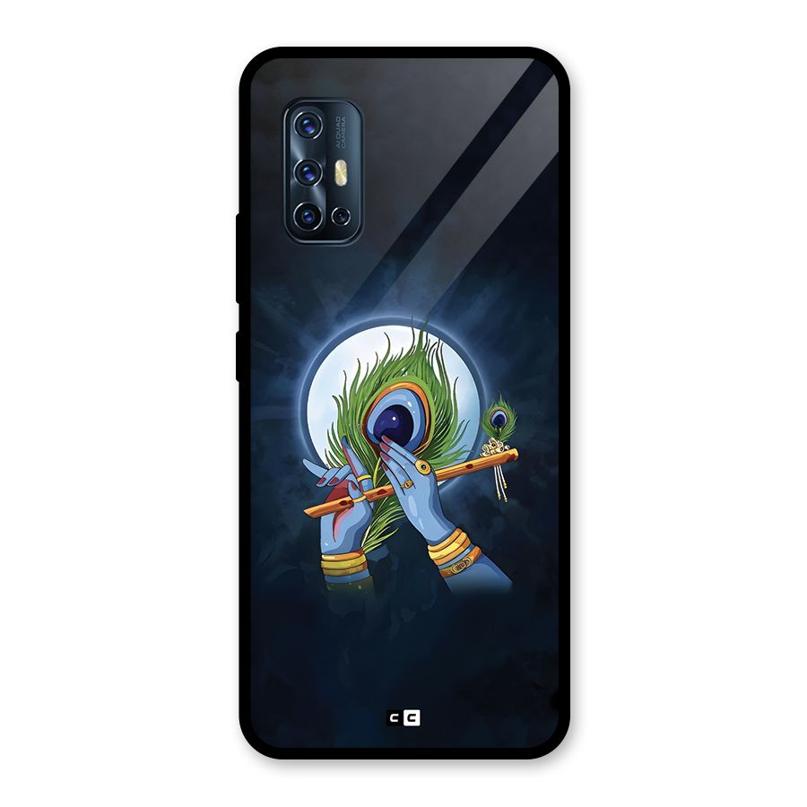 Lord Krishna Flute Glass Back Case for Vivo V17