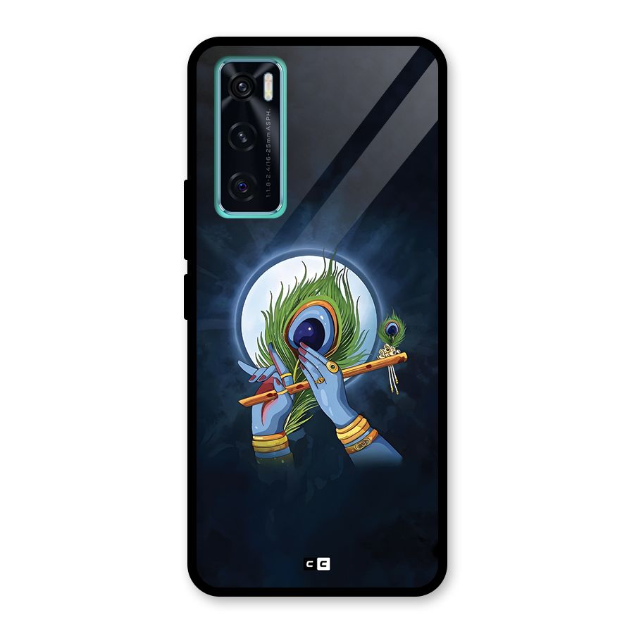 Lord Krishna Flute Glass Back Case for Vivo V20 SE