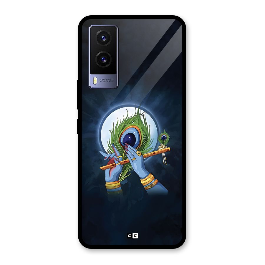 Lord Krishna Flute Glass Back Case for Vivo V21e 5G