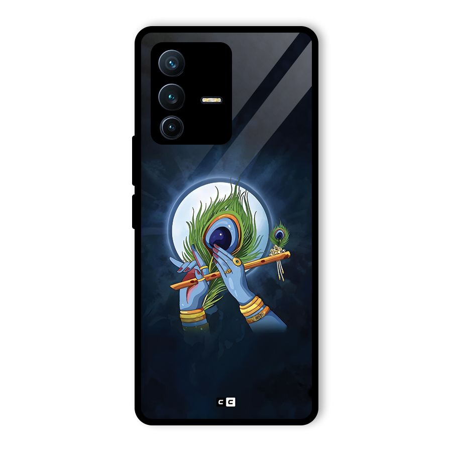 Lord Krishna Flute Glass Back Case for Vivo V23 Pro