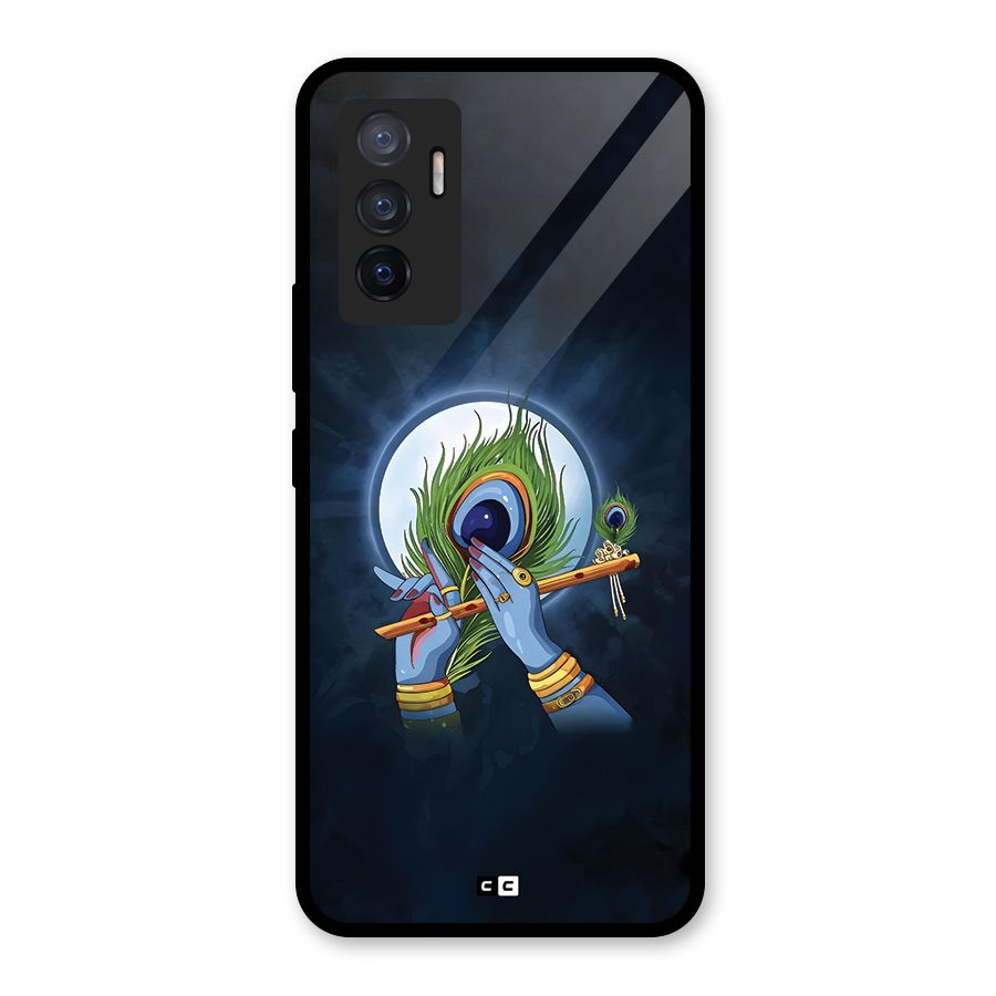 Lord Krishna Flute Glass Back Case for Vivo V23e