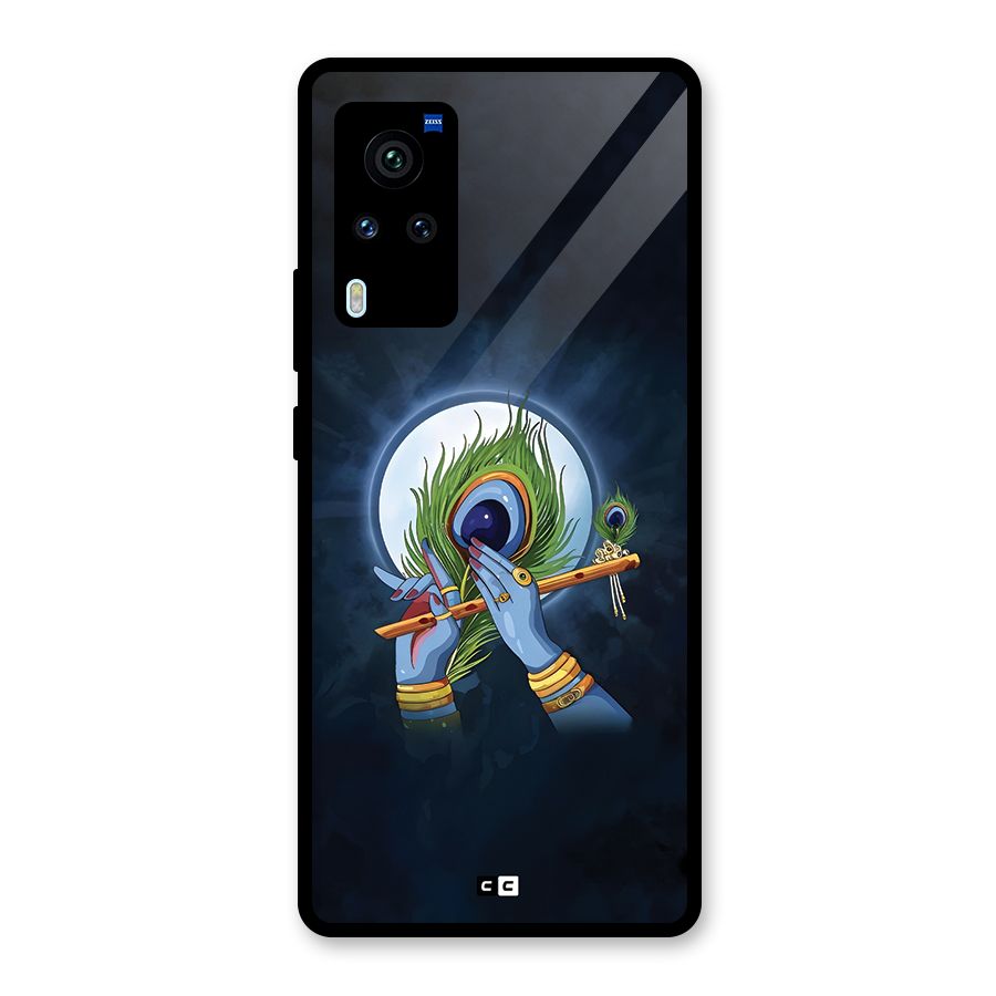 Lord Krishna Flute Glass Back Case for Vivo X60 Pro