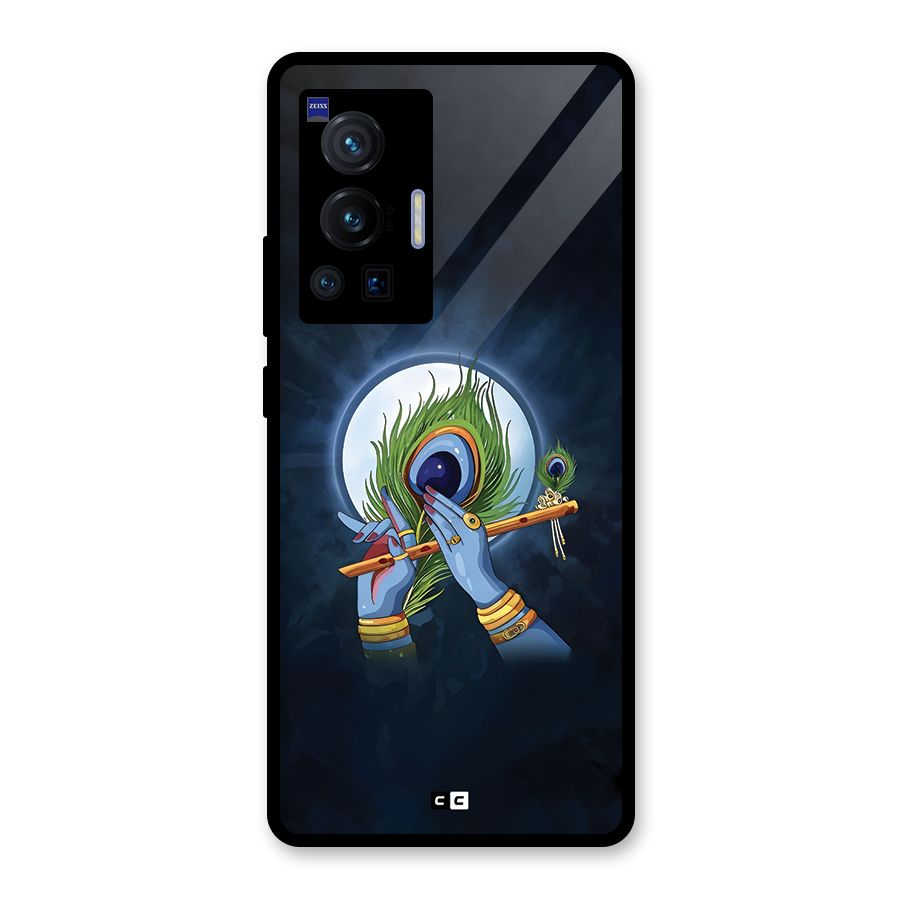 Lord Krishna Flute Glass Back Case for Vivo X70 Pro