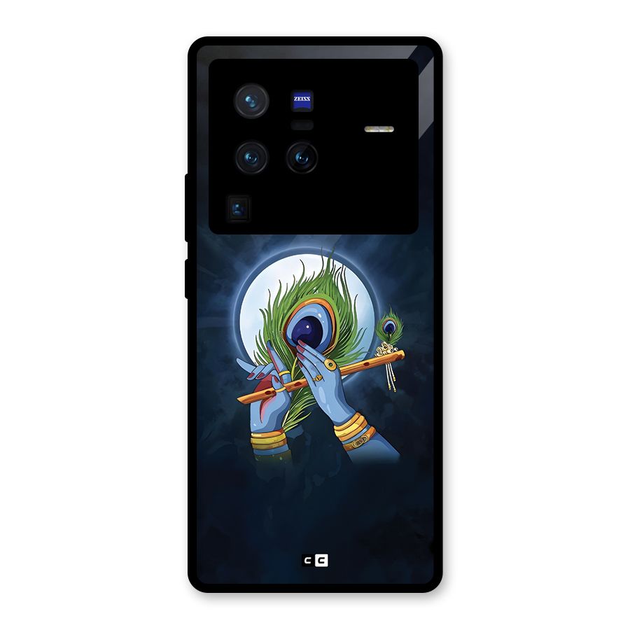 Lord Krishna Flute Glass Back Case for Vivo X80 Pro