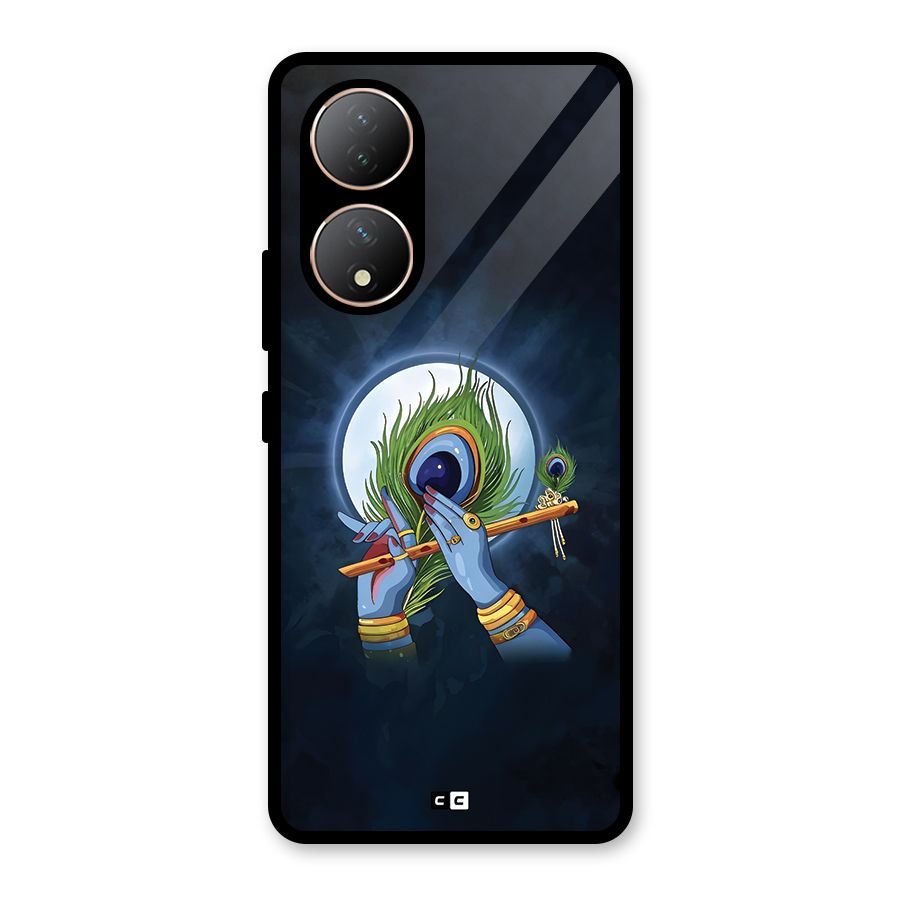 Lord Krishna Flute Glass Back Case for Vivo Y100A