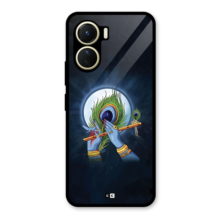 Lord Krishna Flute Glass Back Case for Vivo Y16