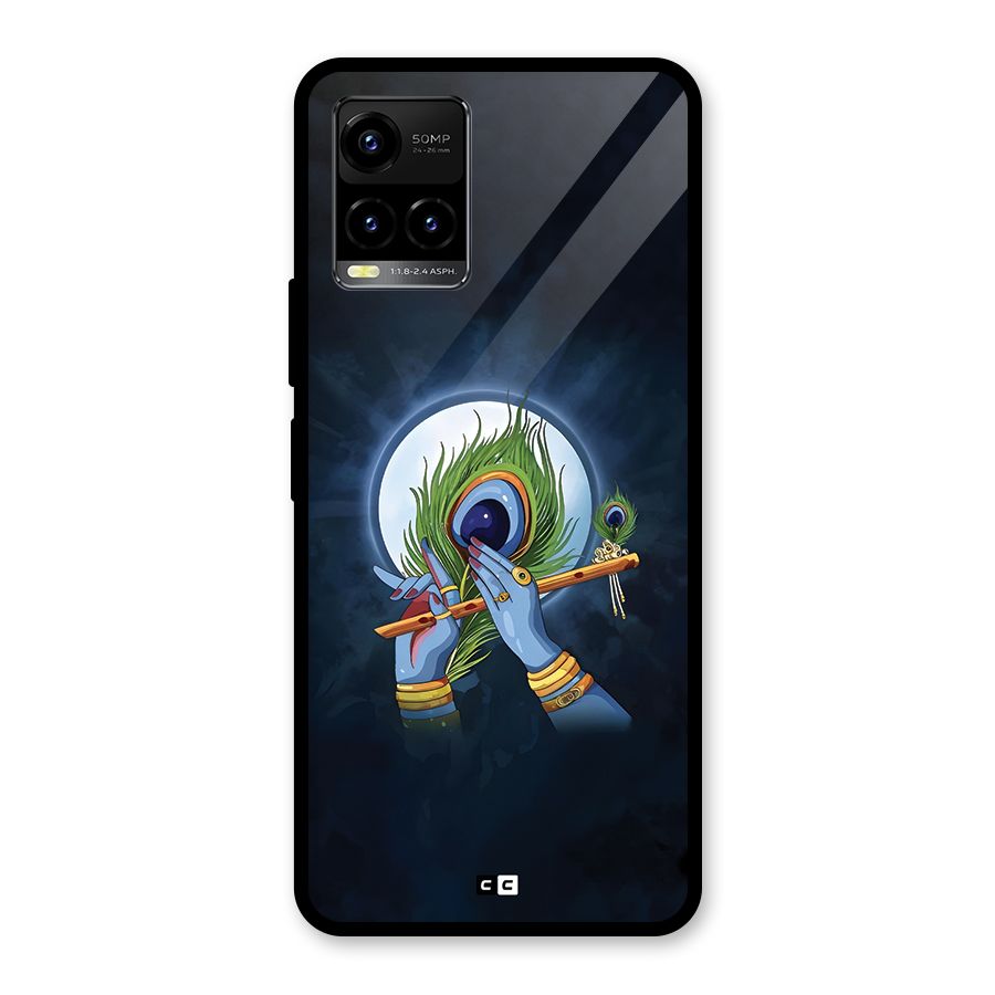 Lord Krishna Flute Glass Back Case for Vivo Y21 2021