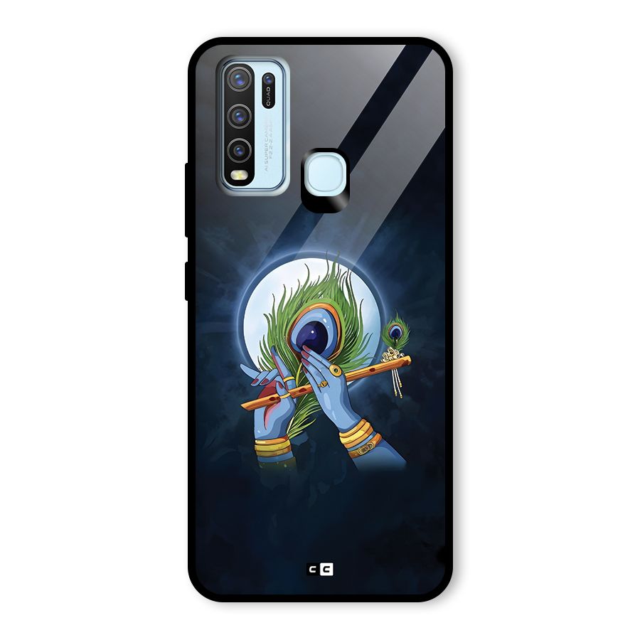 Lord Krishna Flute Glass Back Case for Vivo Y30
