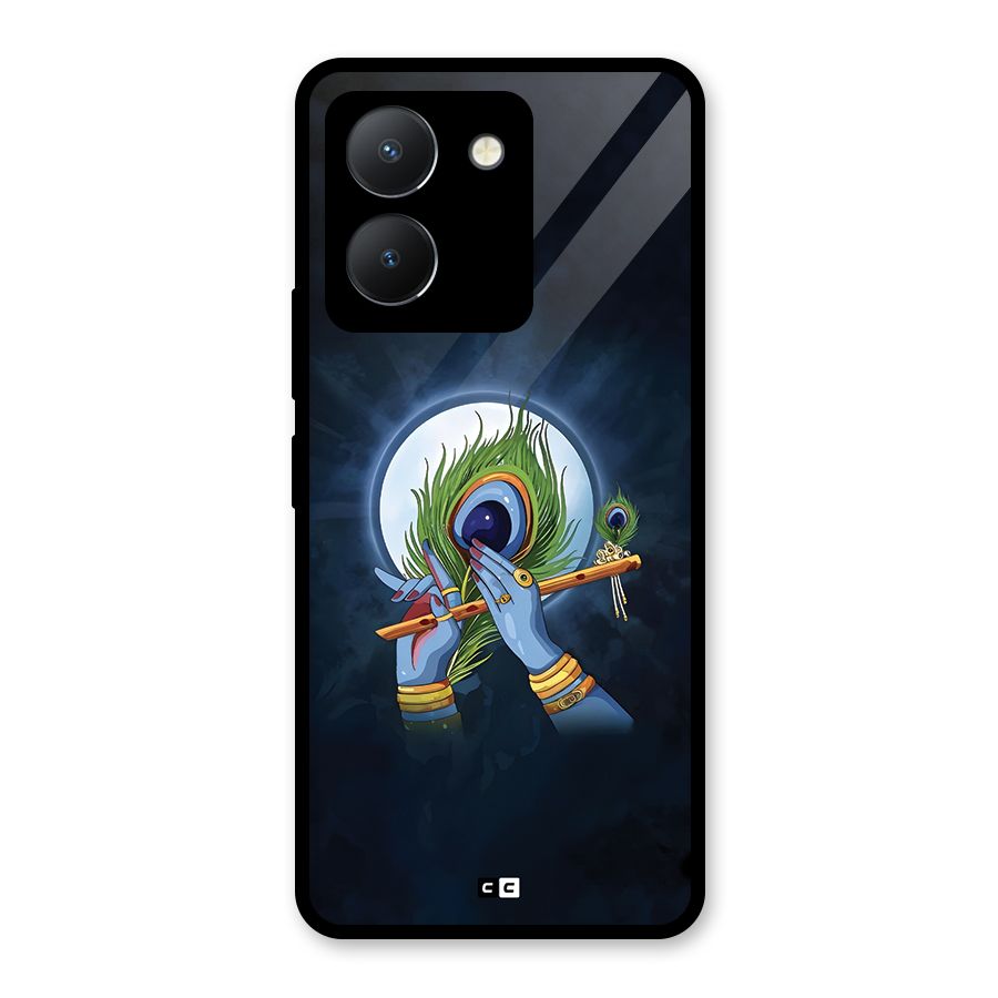Lord Krishna Flute Glass Back Case for Vivo Y36