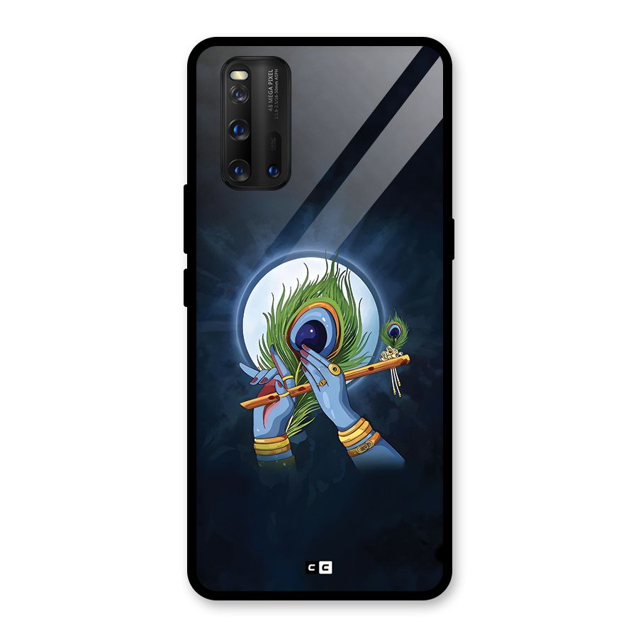Lord Krishna Flute Glass Back Case for Vivo iQOO 3